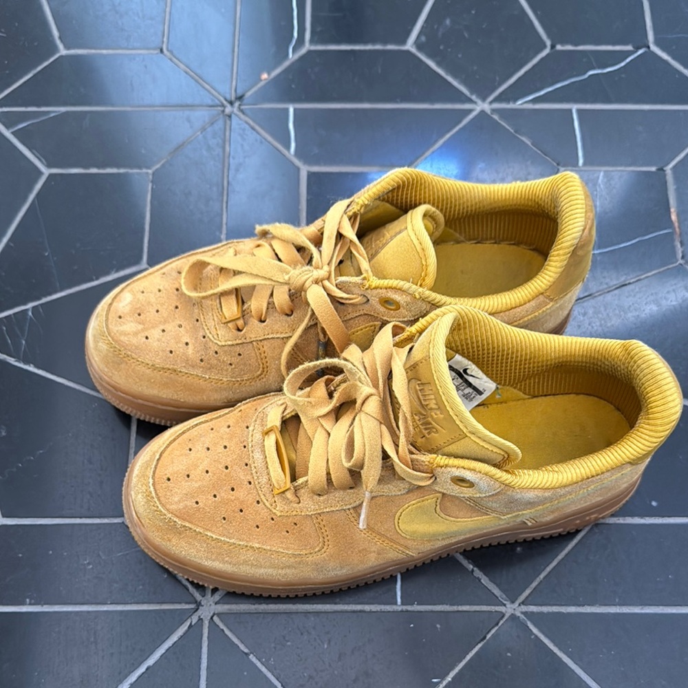 Nike Mustard Suede Sneakers